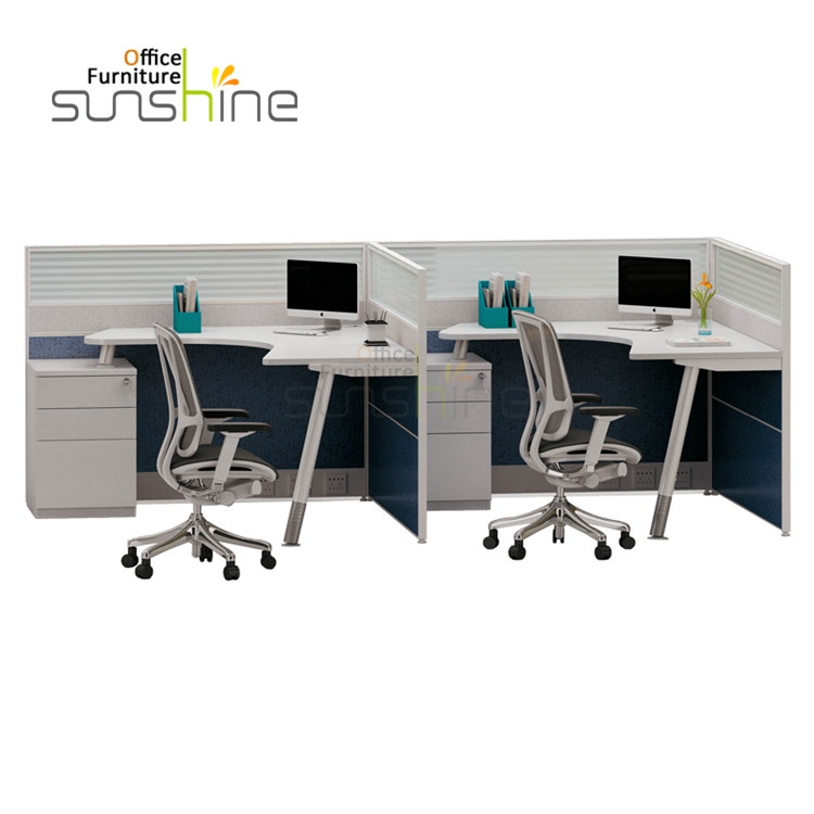 Modular office 2 seats office partition table workstation furniture YS-KU-F2814