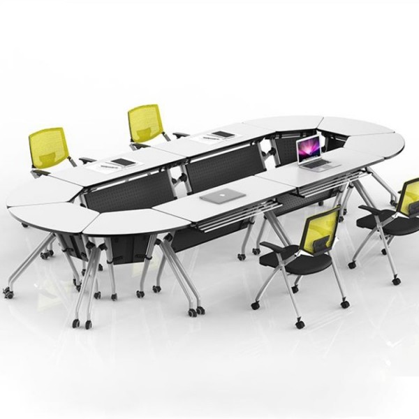 MFC Panel Movable Foldable Modular Conference Room Tables for Office Furniture
