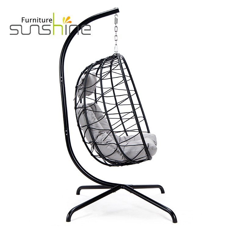 Outdoor Furniture Metal Egg Hanging Swing Chair A Garden Seating Patio