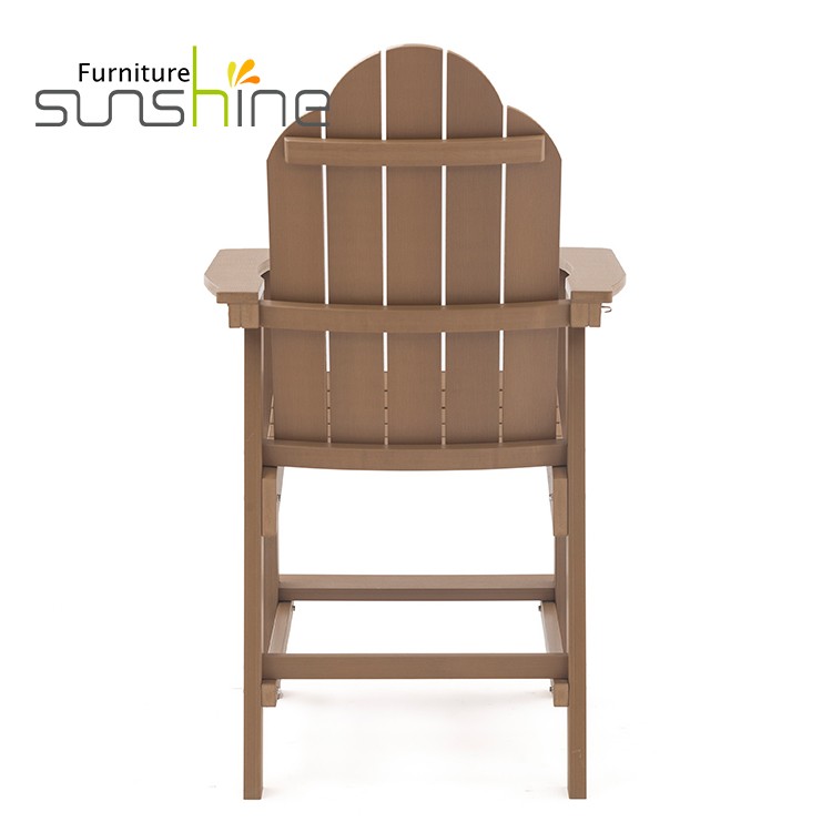 Wholesale Modern Plastic Wood Patio Chair Bar Height Balcony Chair