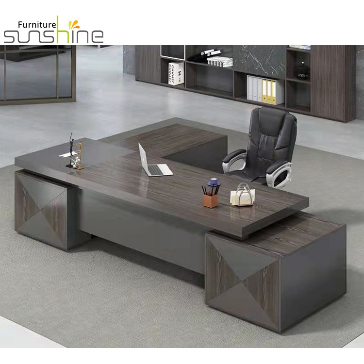 Modern Office Furniture Executive Desk L Shape Design Executive Wooden ...